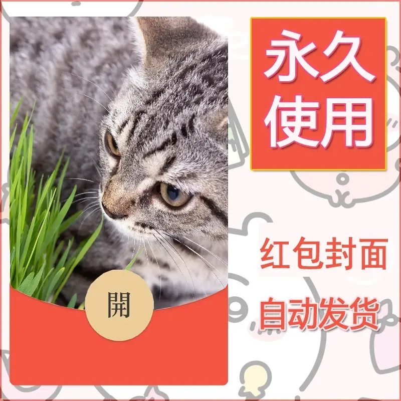 新款永久微信红包封面宠物系列diy素材438