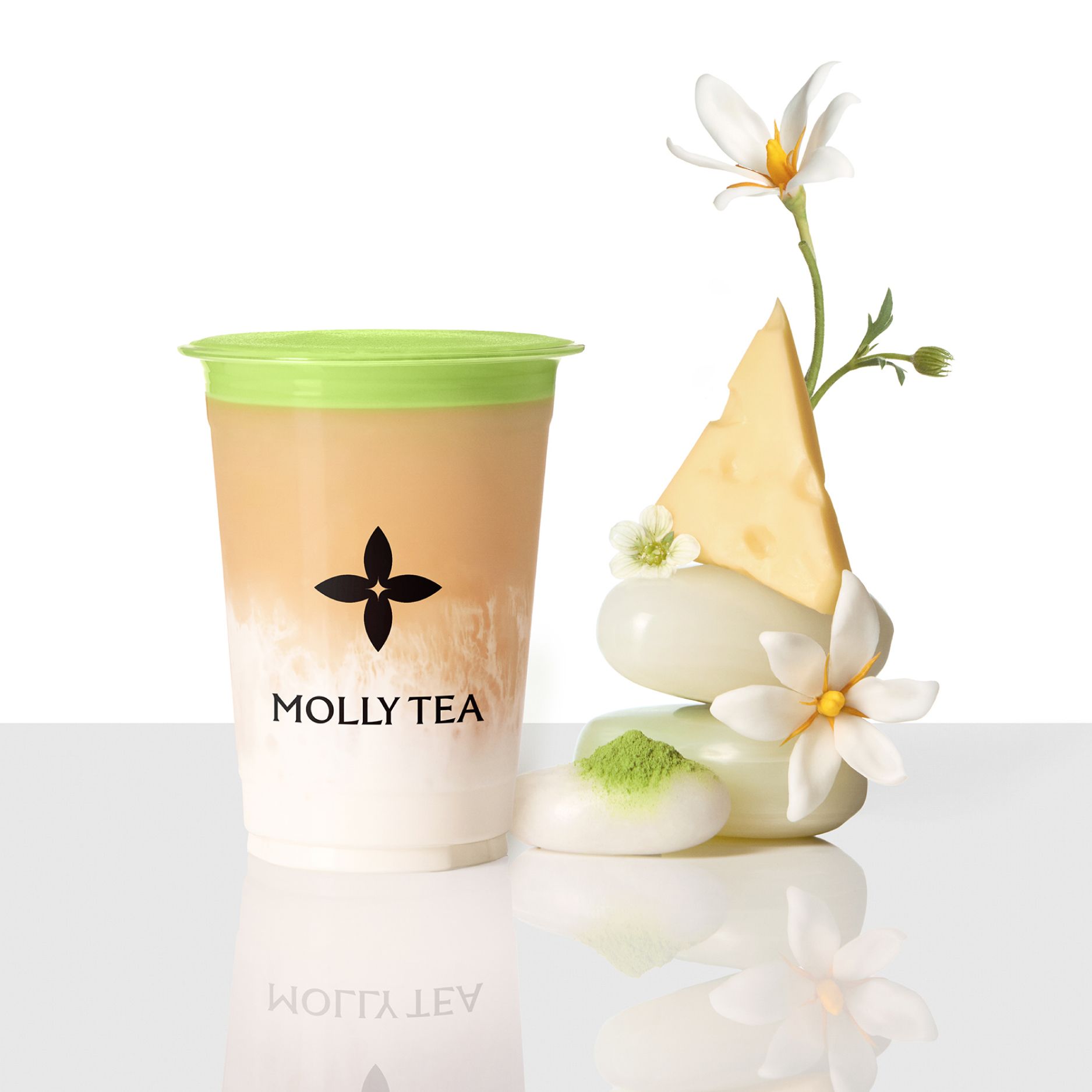 茉莉奶白【中杯】抹茶栀子咸酪乳   - 会优科技优惠价¥20.67
