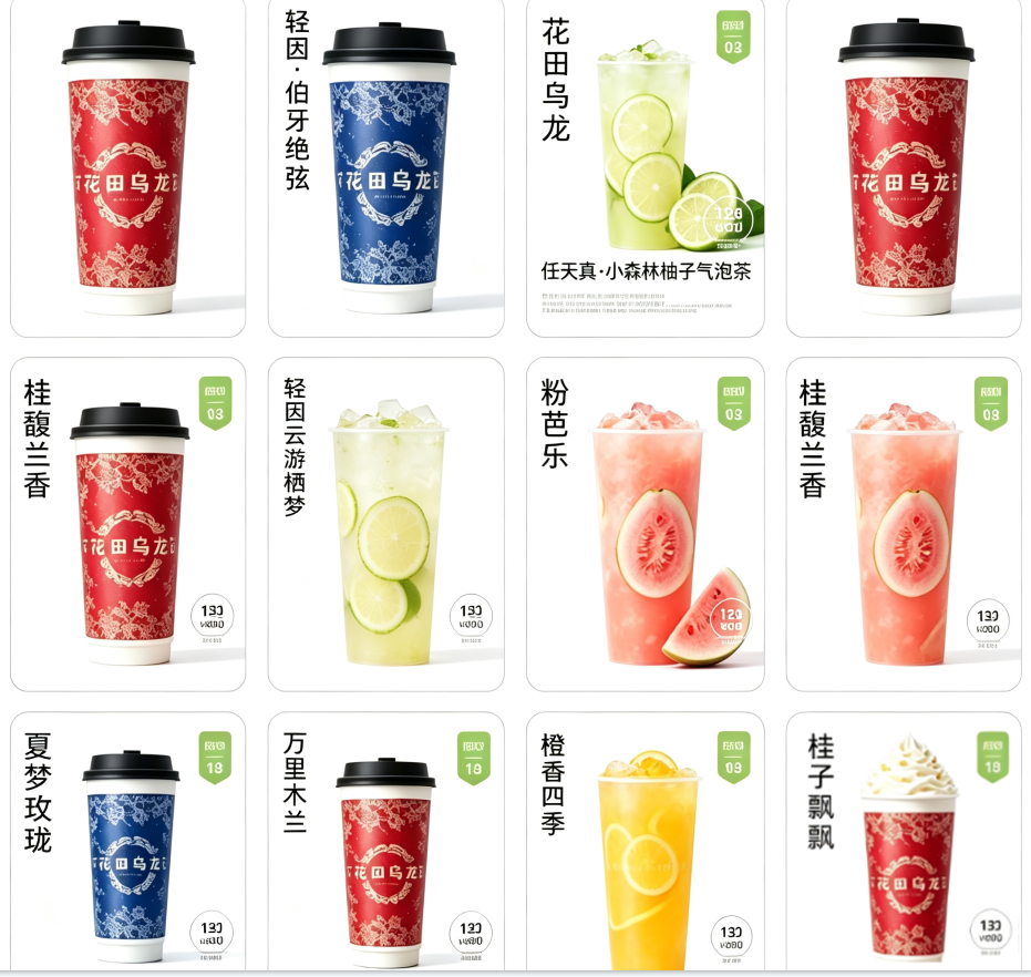 【霸王茶姬】大杯通兑 12选1  桂子飘飘是中杯，其他是大杯 - 会优科技优惠价¥17.59