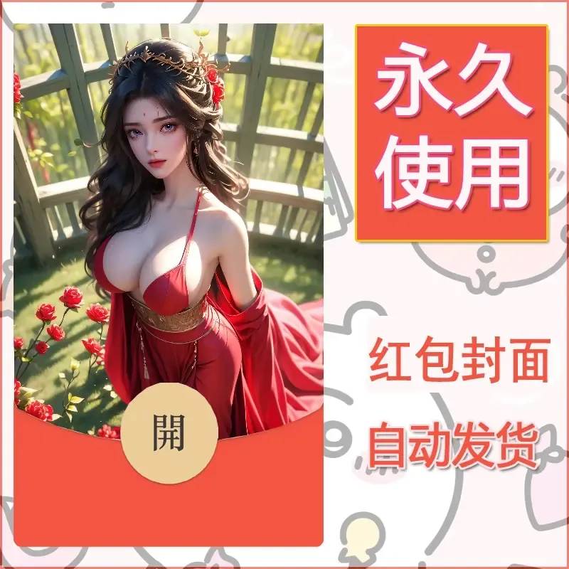 新款永久微信红包封面国漫美女自制皮肤diy素材456 - 会优科技优惠价¥0.42