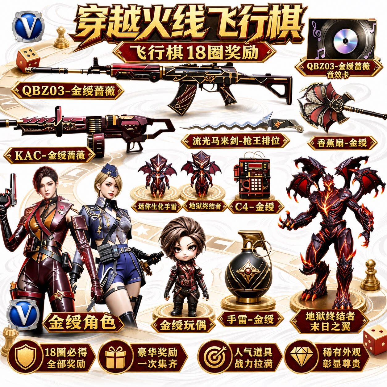 （12周完成）【S6飞行棋终点英雄武器】约20-26圈中途出的道具全送 - 会优科技优惠价¥63.07