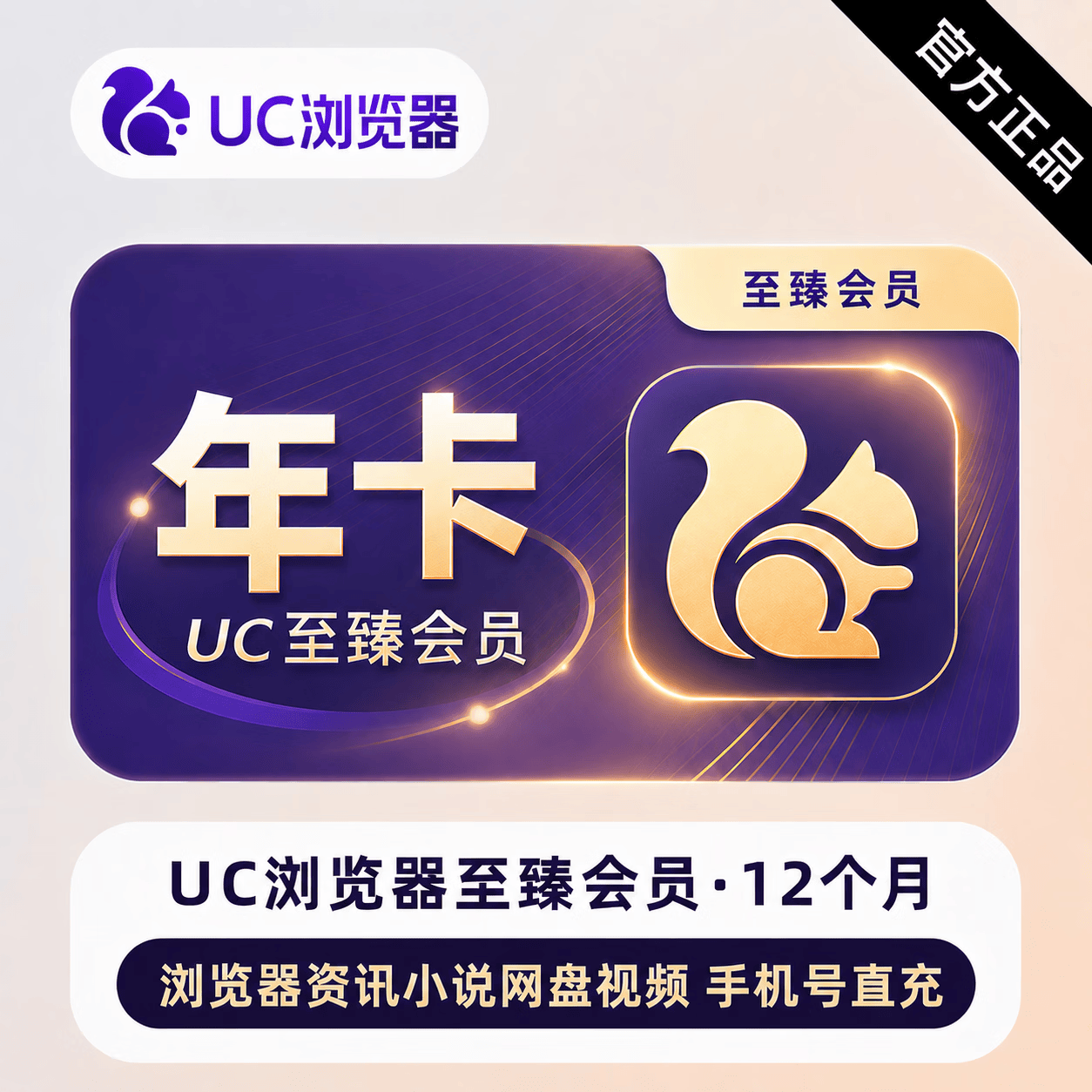 【官方直充】UC网盘至臻会员12个月
