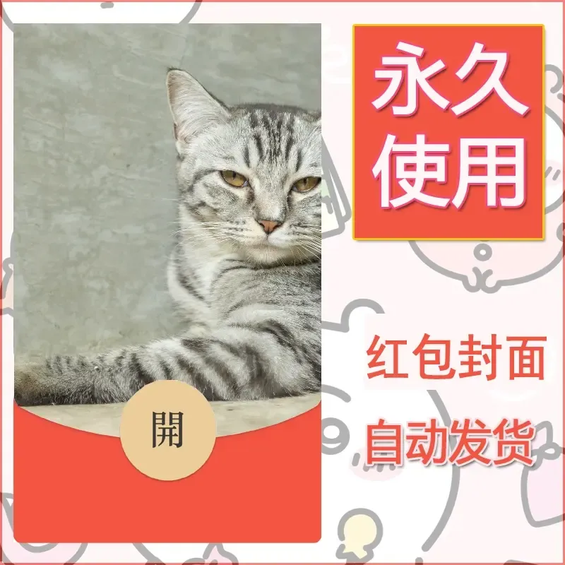 新款永久微信红包封面宠物系列diy素材446