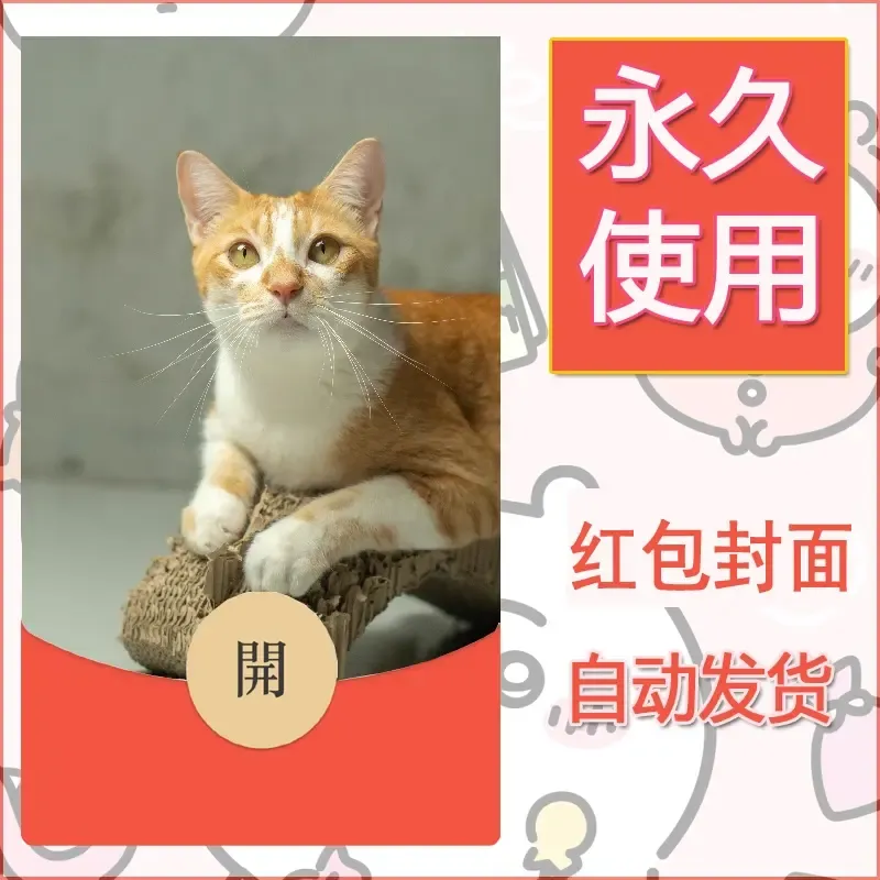新款永久微信红包封面宠物系列diy素材139