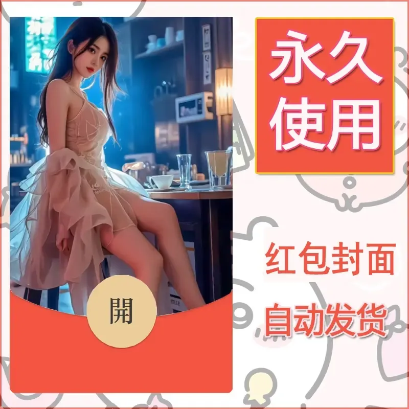 新款永久微信红包封面美女系列自制皮肤diy素材16 - 会优科技优惠价¥0.42