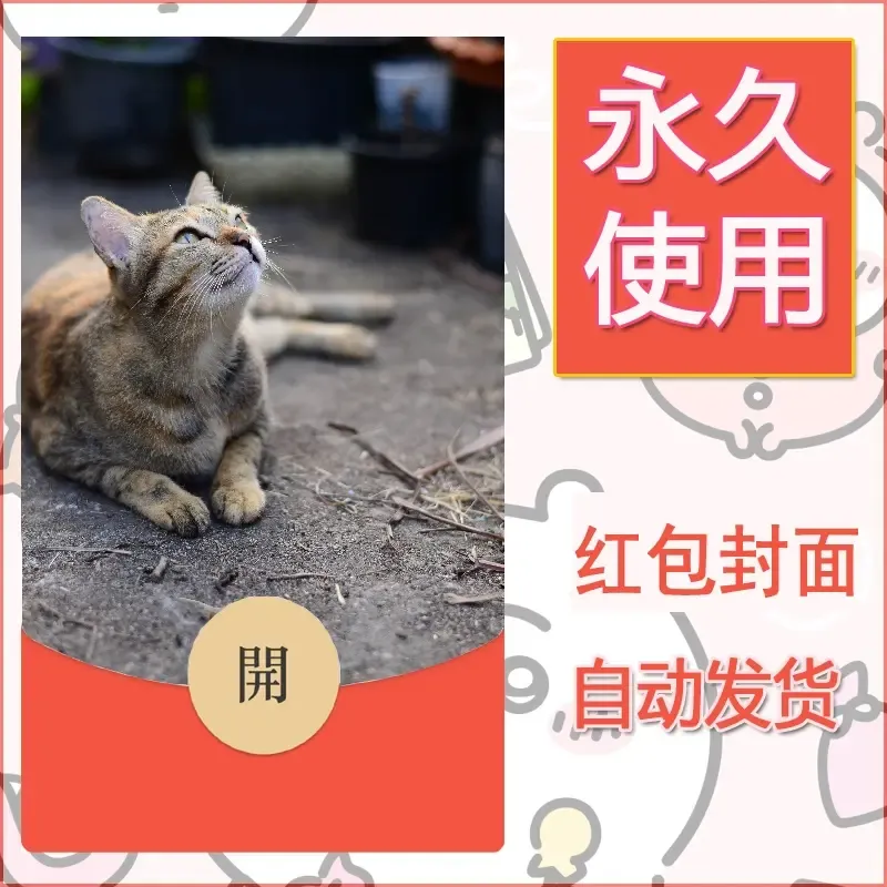 新款永久微信红包封面宠物系列diy素材62