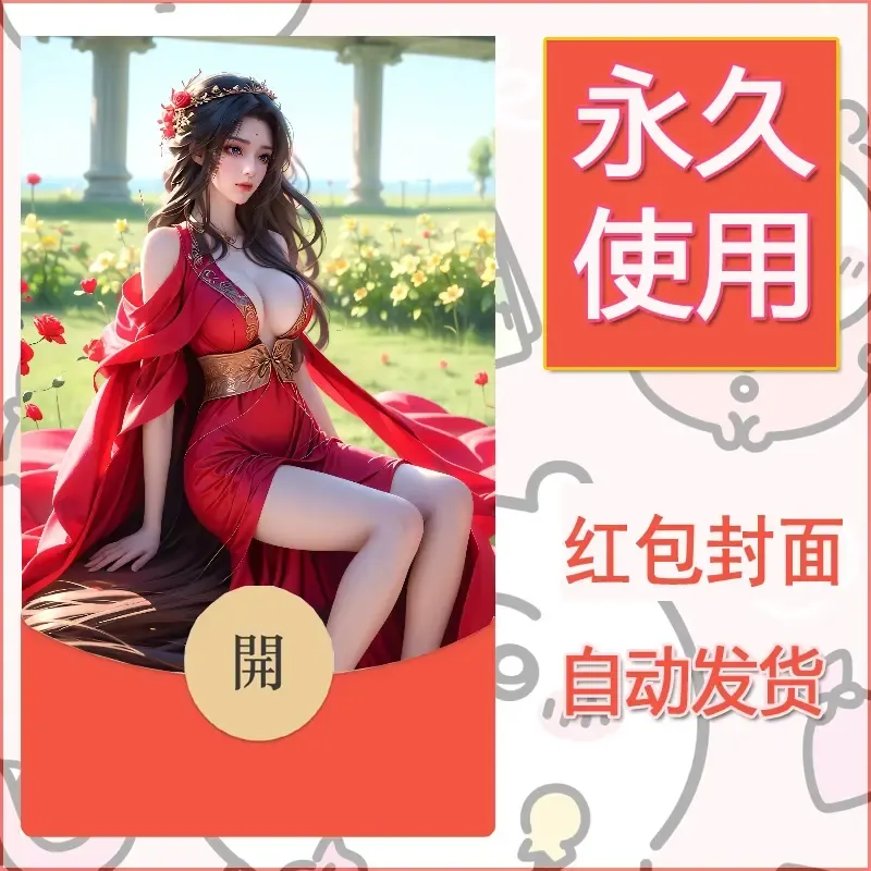 新款永久微信红包封面国漫美女自制皮肤diy素材450 - ¥0.42