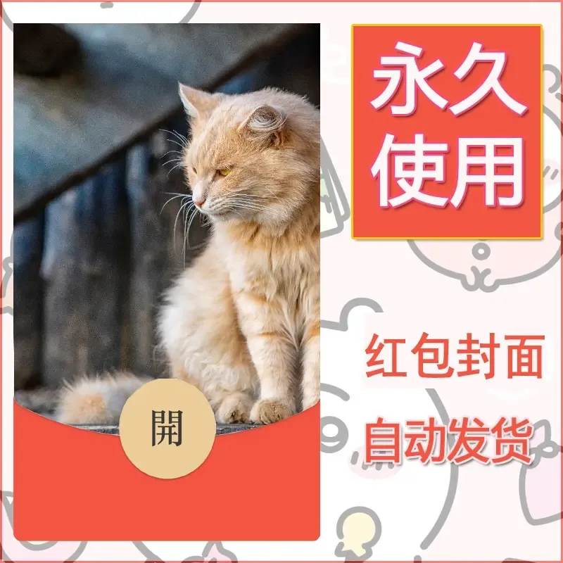 新款永久微信红包封面宠物系列diy素材449
