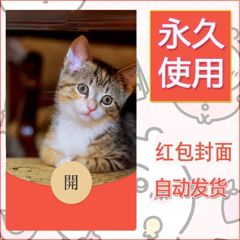 新款永久微信红包封面宠物系列diy素材493