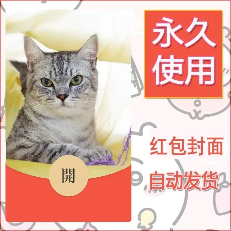 新款永久微信红包封面宠物系列diy素材436