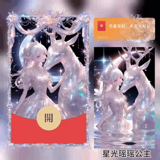 微信红包封面 |『星光瑶妹/瑶瑶公主/新版动态』 - 会优科技优惠价¥2.02