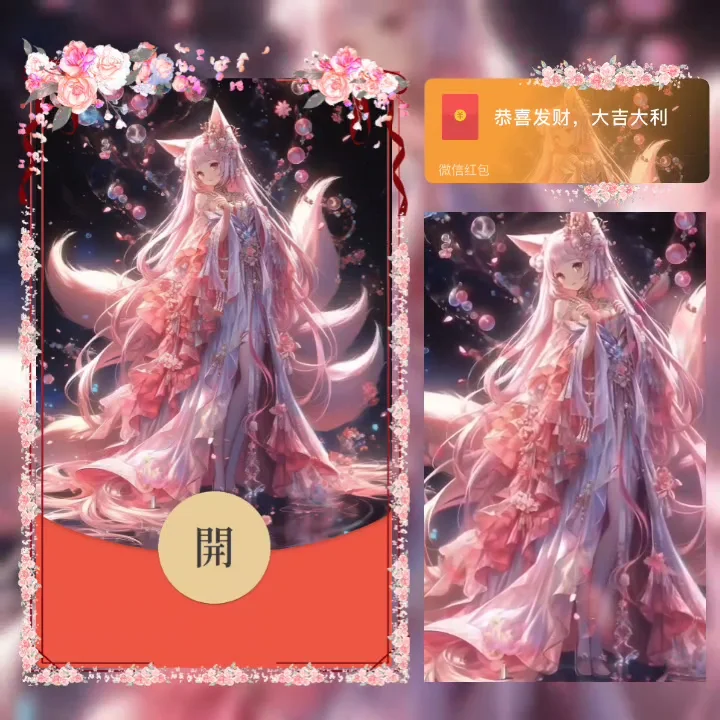 微信红包封面 |『九尾小狐狸』 - 会优科技优惠价¥2.02