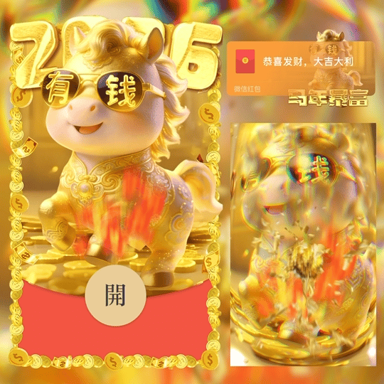 【卡密兑换】微信红包封面『2026马年暴富/新年快乐/动态/LM』官方卡密丨端内兑换丨24小时自助提卡！ - ¥2.31
