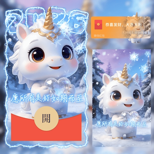 【卡密兑换】微信红包封面『愿所有美好如期而至/2026马年大吉/新年快乐/LM』官方卡密丨端内兑换丨24小时自助提卡！ - ¥2.31