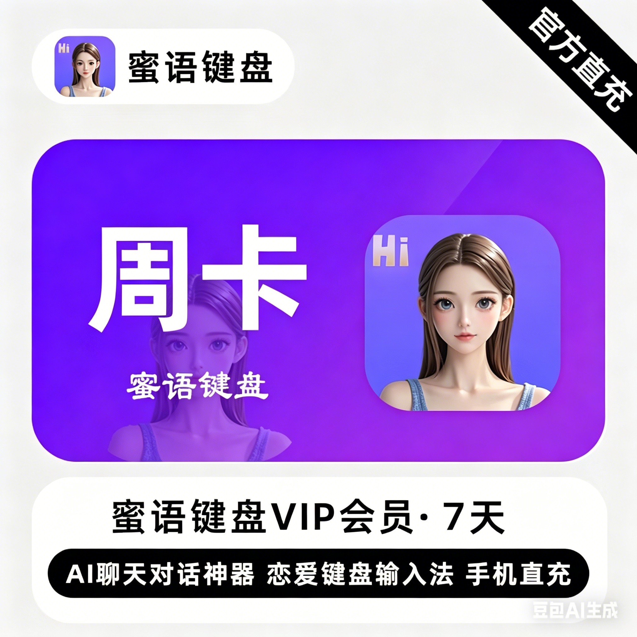 【自动充值】蜜语键盘VIP会员『7天』 - ¥27.17