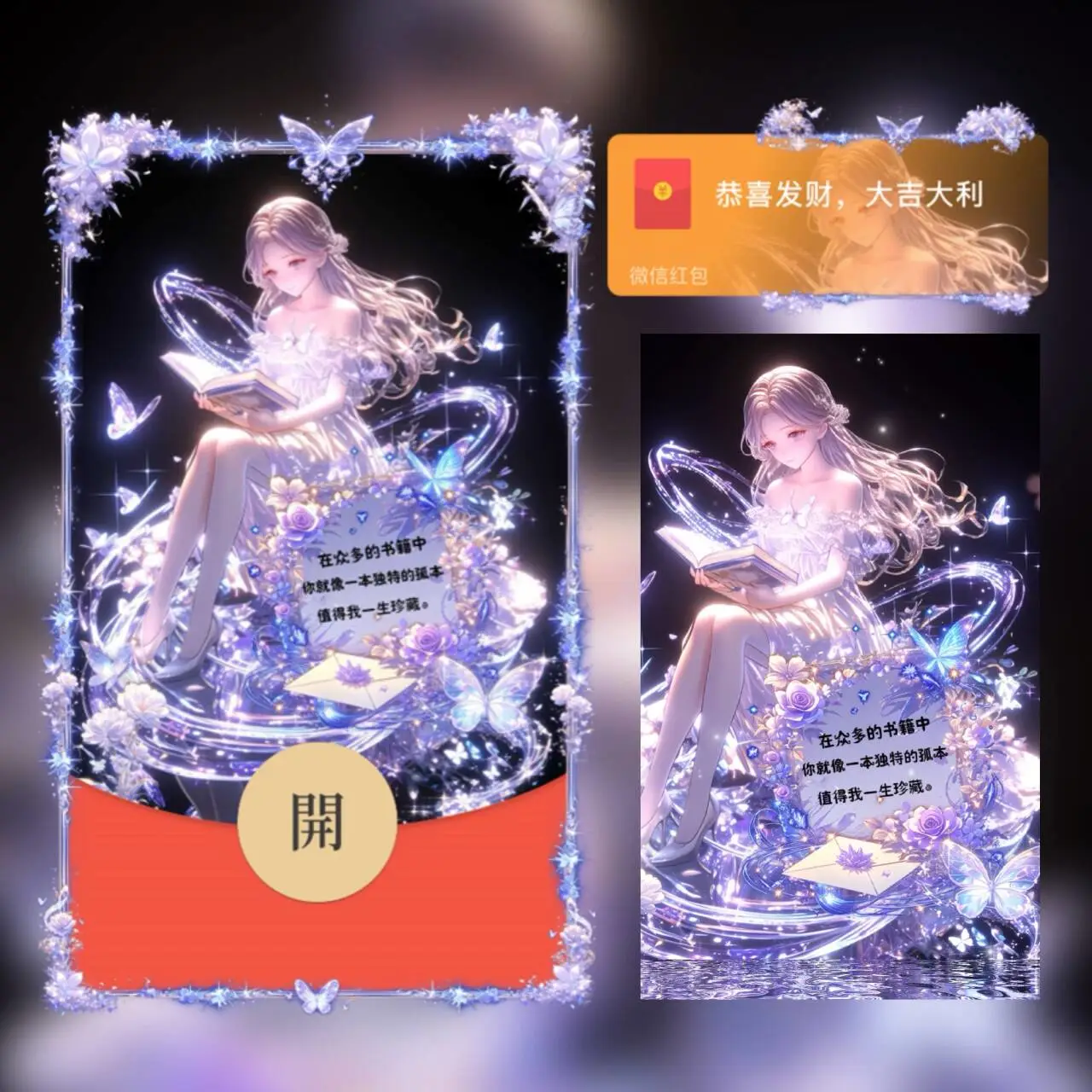 微信红包封面 |『你值得被珍藏 情侣女款』 - 会优科技优惠价¥2.05