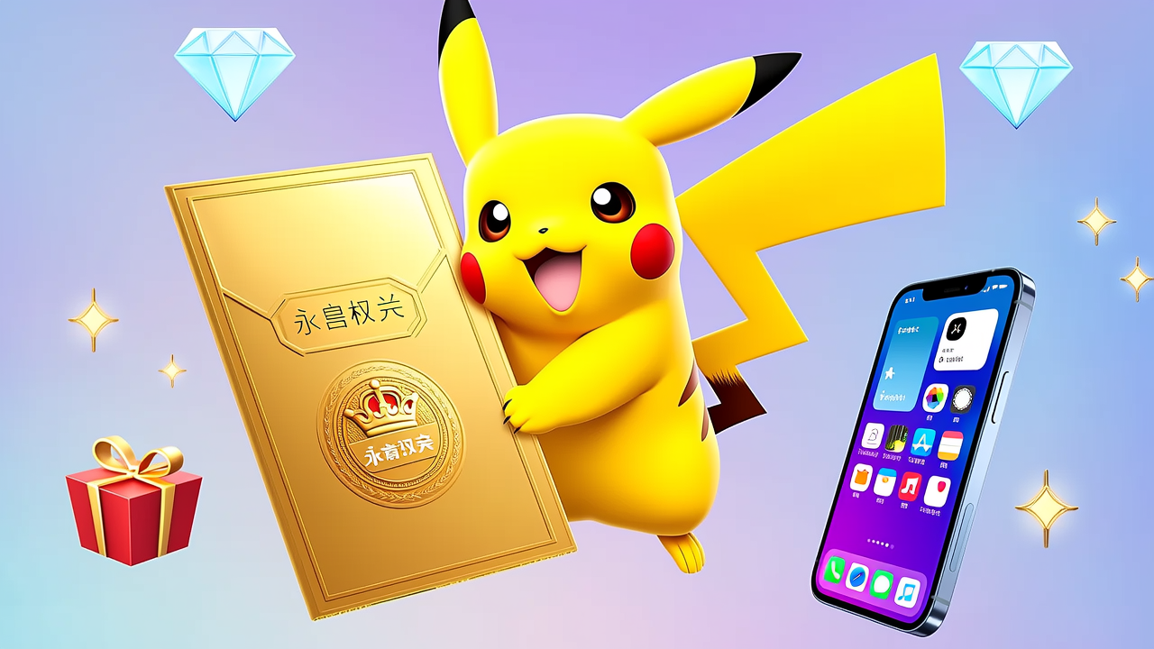 「皮卡丘DIY素材22」红包封面:永久权益真能用一辈子?